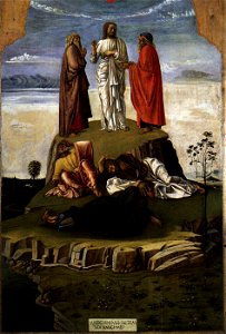 Giovanni Bellini - Trasfigurazione di Cristo (Venezia). Free illustration for personal and commercial use.