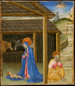 Giovanni di Paolo - The Nativity (Fogg Art Museum, 1943.112)