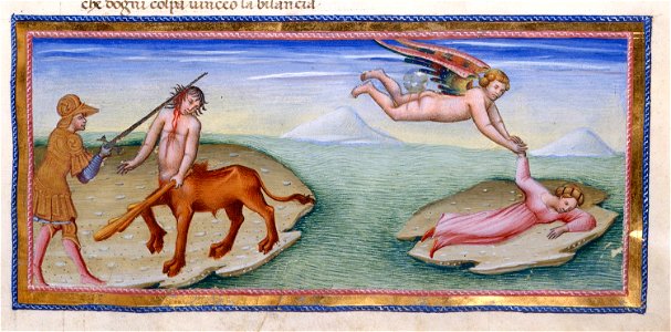 Giovanni di paolo, paradiso 24 teseo e arianna