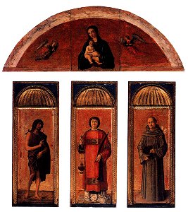 Giovanni bellini e altri, trittico di san lorenzo