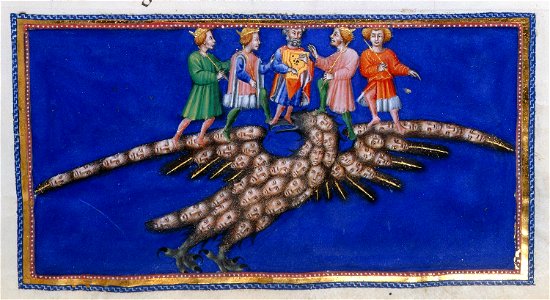 Giovanni di paolo, paradiso 36 cinque principi giusti