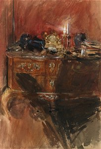 Giovanni Boldini (1842–1931) View of an interior with Louis XV commode