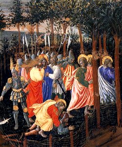 Giovanni di Piermatteo Boccati - The Arrest of Christ (detail) - WGA02324. Free illustration for personal and commercial use.