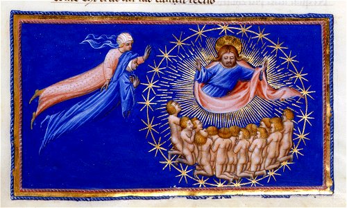 Giovanni di paolo, paradiso 42 trionfo di cristo