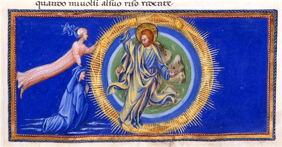 Giovanni di paolo, paradiso 50 cristo redentore