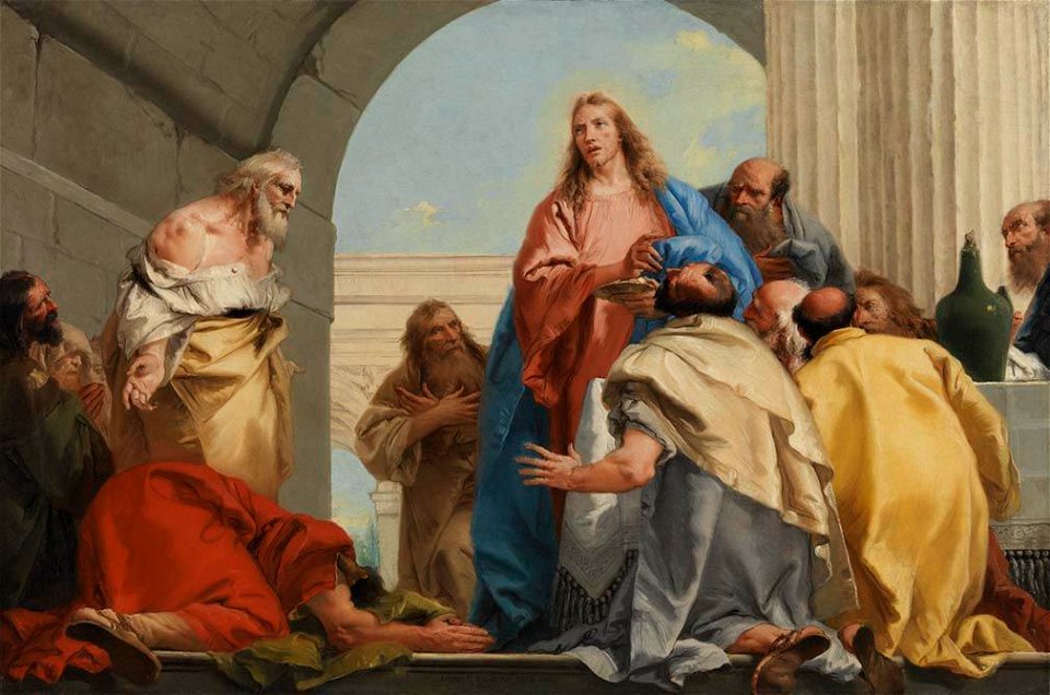Giovanni Domenico Tiepolo - Abendmahl - 1163 - Bavarian State Painting Collections