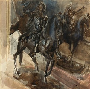 Giovanni Boldini (1842–1931) A bronze statue of Louis IV