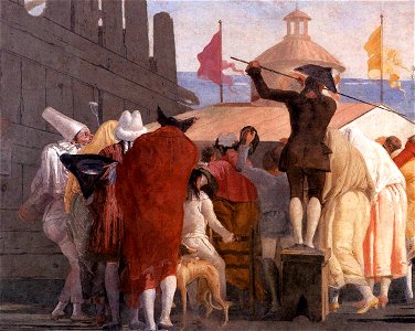 Giovanni Domenico Tiepolo - Mondo Novo (detail) - WGA22395