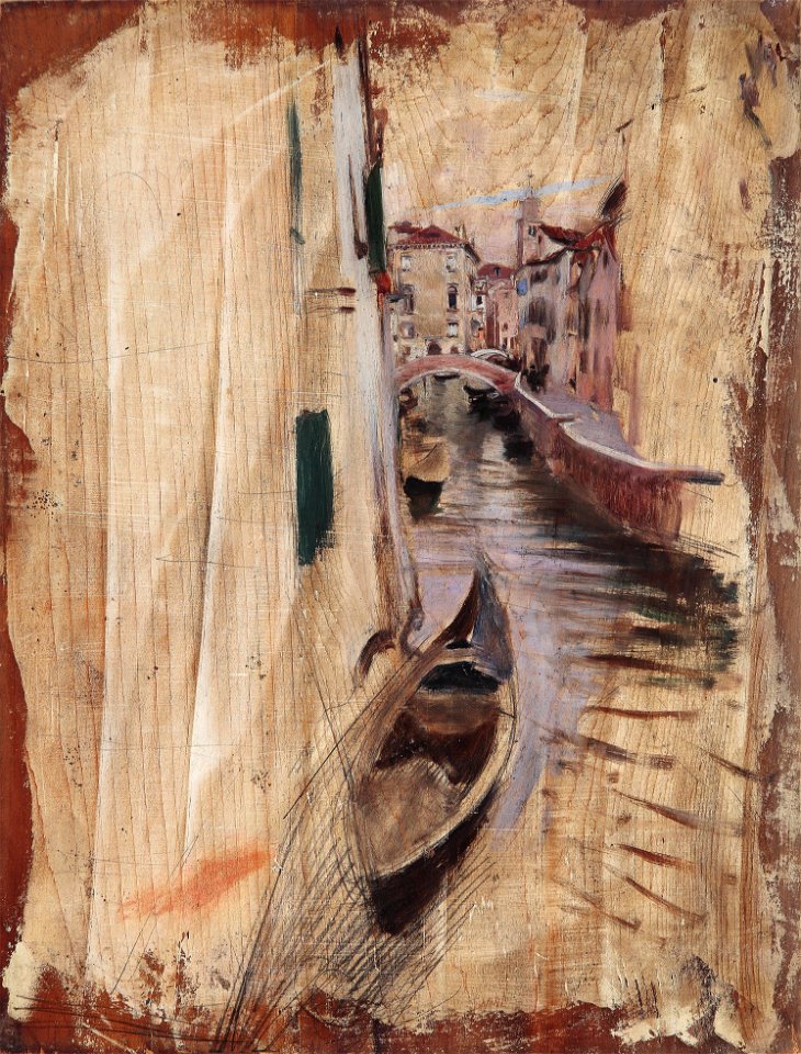 Giovanni Boldini Blick in einen venezianischen Kanal