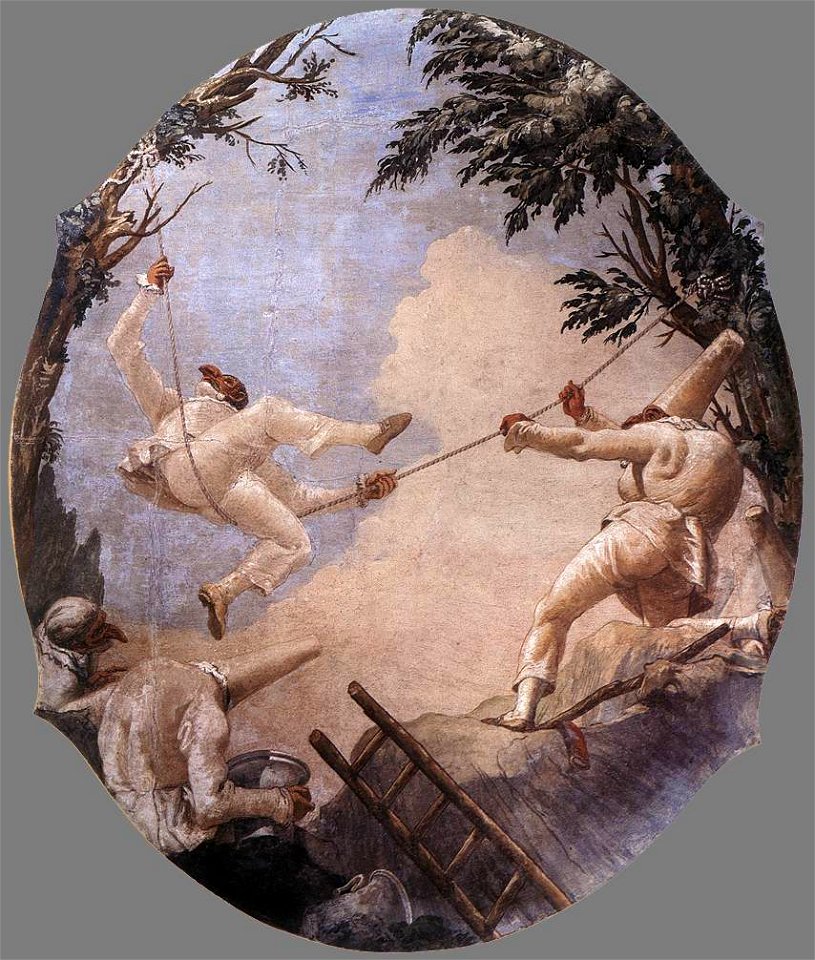Giovanni Domenico Tiepolo - The Swing of Pulcinella - WGA22397