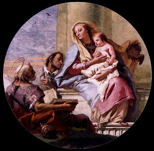 Giovanni Domenico Tiepolo - Virgin and Child with Saints - WGA22398