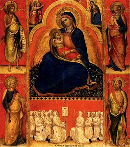 Giovanni Da Bologna - Virgin of Humility with Saints - WGA09401. Free illustration for personal and commercial use.