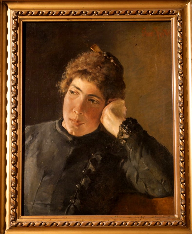 Giovanni Fattori - Portrait of a Woman 1870 - (MeisterDrucke-187831)