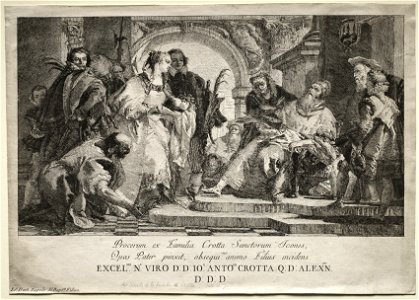 Giovanni Domenico Tiepolo (Italian, 1727-1804) - The Saints of the Crotta Family - 1925.1237 - Cleveland Museum of Art