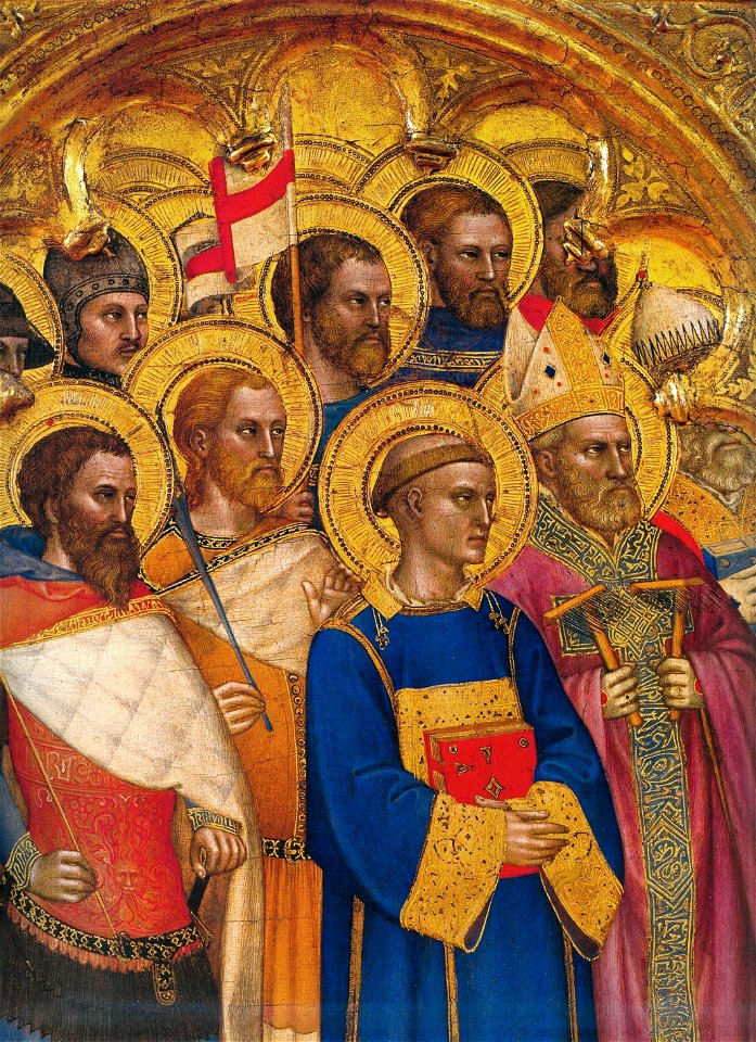 Giovanni da Milano. Choir of Martyrs, Ognissanti Polyptych