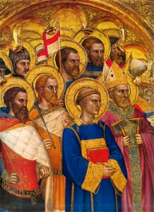 Giovanni da Milano. Choir of Martyrs, Ognissanti Polyptych