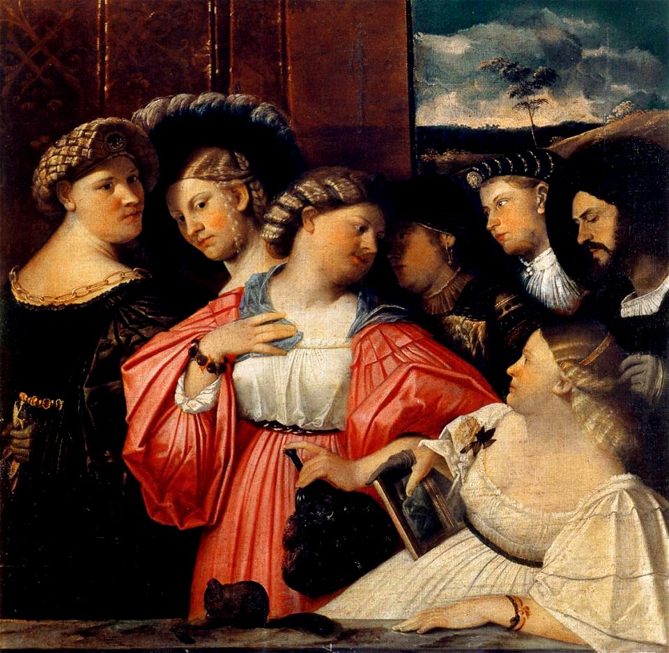 Giovanni Cariani - Sette Ritratti Albani (Seven Albani Portraits) - WGA4219