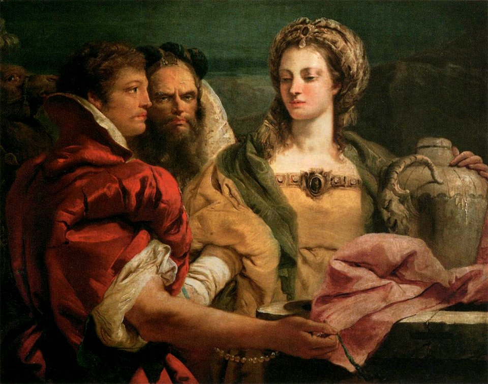 Giovanni Domenico Tiepolo - Rebecca at the Well - WGA22381