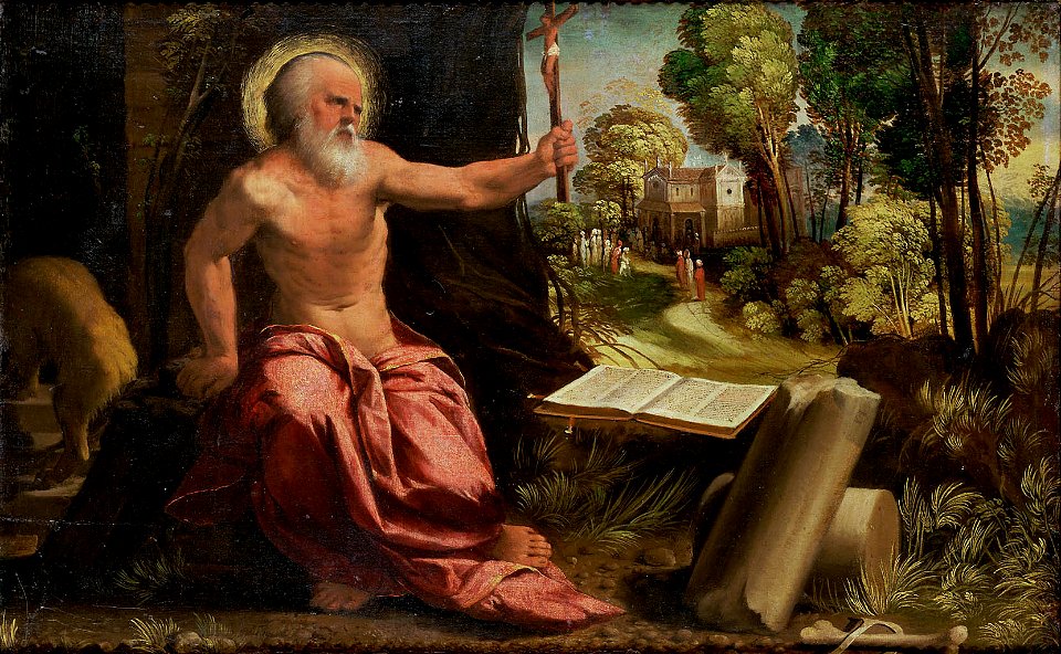 Giovanni de' Luteri, gen. Dosso Dossi, , Kunsthistorisches Museum Wien, Gemäldegalerie - Hl. Hieronymus - GG 263 - Kunsthistorisches Museum
