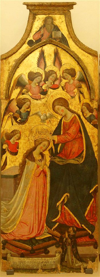 Giovanni da Gaeta, Trittico dell'Incoronazione della Vergine (1456) - Comparto centrale