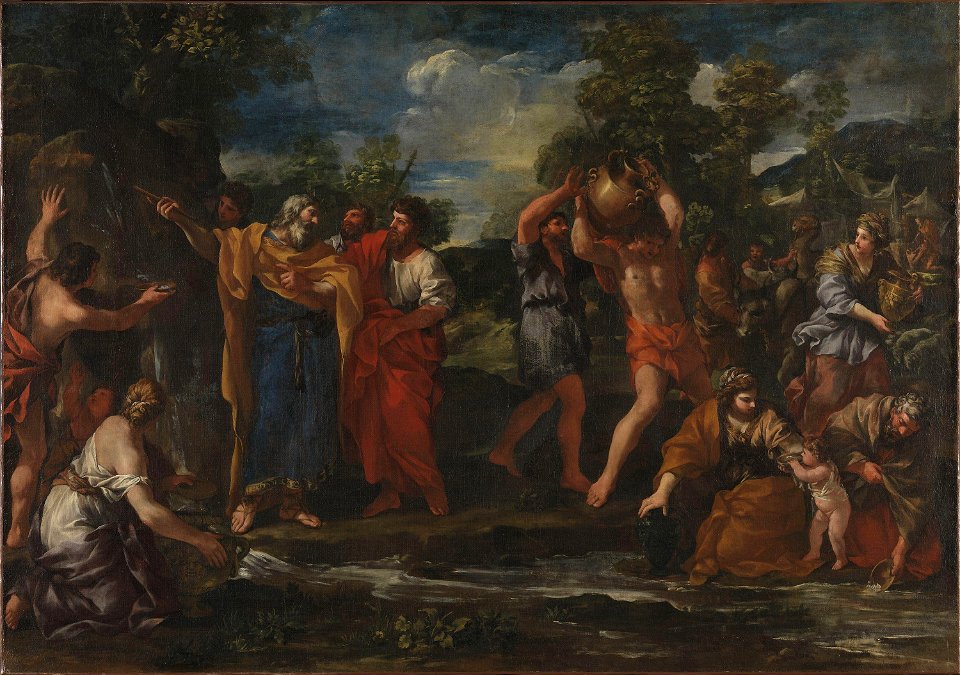 Giovanni Francesco Romanelli - Moses drawing Water from the Rock - NG.M.01532 - National Museum of Art, Architecture and Design