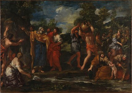 Giovanni Francesco Romanelli - Moses drawing Water from the Rock - NG.M.01532 - National Museum of Art, Architecture and Design