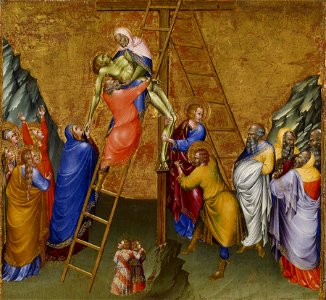 Giovanni di Paolo - The Descent from the Cross - Walters 37489C