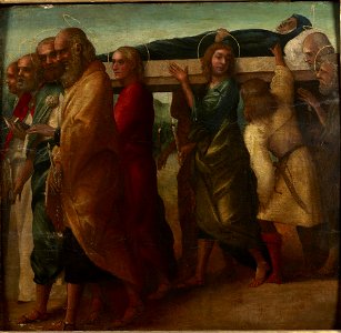 Giovanni Francesco Caroto - Funeral of the Virgin - y1935-34 - Princeton University Art Museum
