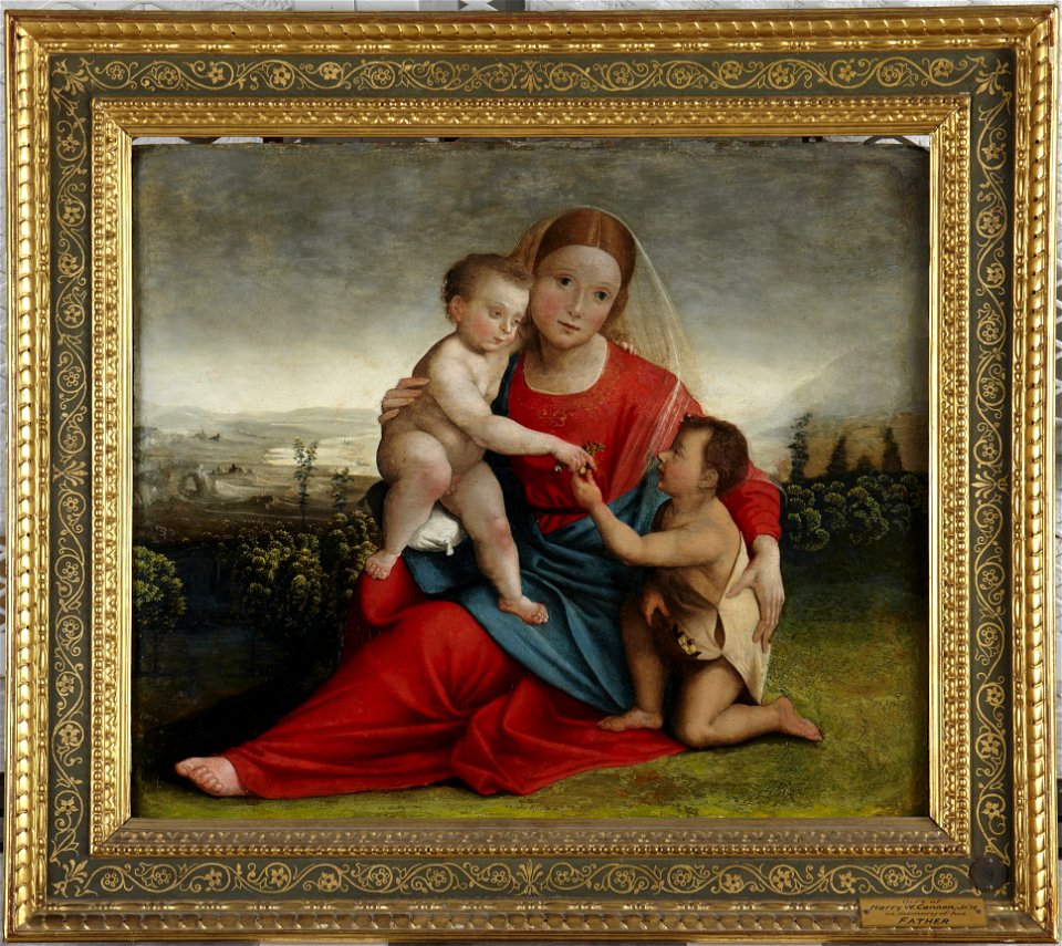 Giovanni Francesco Caroto - Virgin and Child with the Infant John - y1935-31 - Princeton University Art Museum