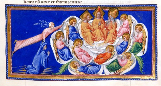 Giovanni di paolo, paradiso 57 rosa celeste