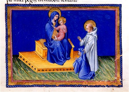 Giovanni di paolo, paradiso 61 madonna e san bernardo