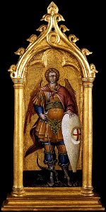 Giovanni di paolo, St Michael the Archangel. Free illustration for personal and commercial use.