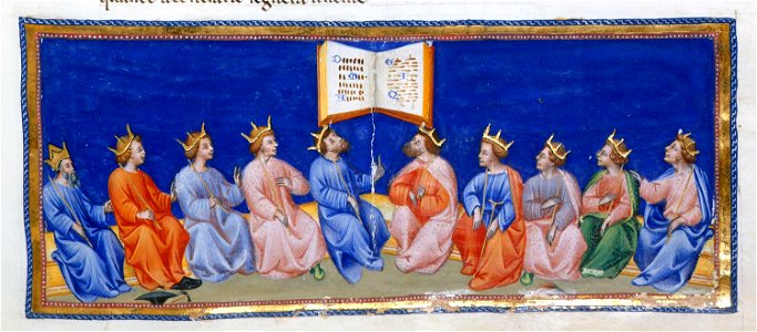 Giovanni di paolo, paradiso 35 dieci re