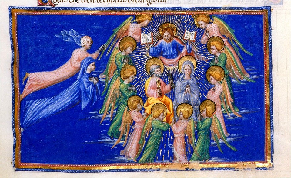 Giovanni di paolo, paradiso 43 cristo fra santie angeli