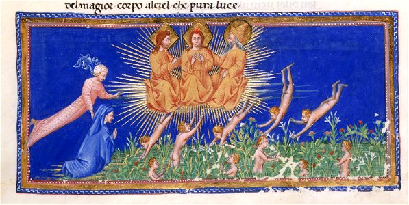 Giovanni di paolo, paradiso 55 fiume di luce