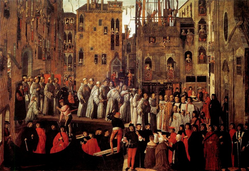 Giovanni mansueti, Miracle of the Relic of the Holy Cross in Campo San Lio 02