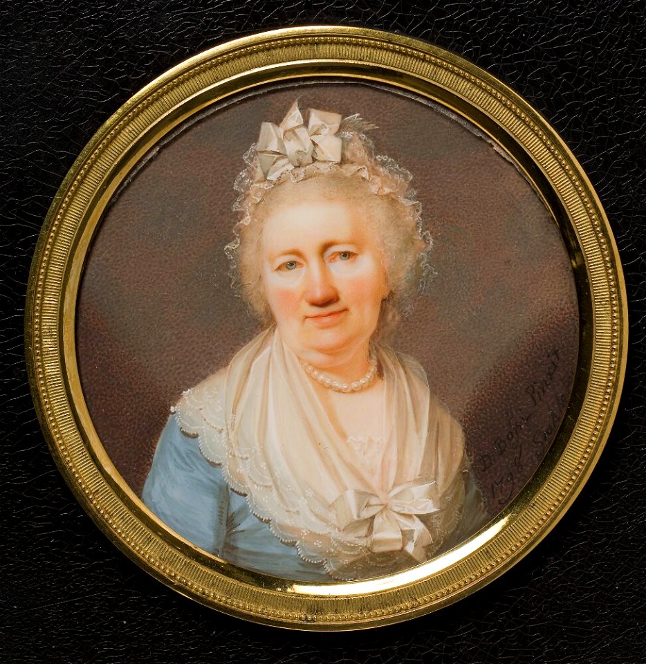 Giovanni Domenico Bossi - Maria Juliana Rothstein (1736-1821), gift med bruksägare Joakim Daniel Wahrendorff - NMGrh 4306 - Nationalmuseum