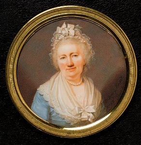 Giovanni Domenico Bossi - Maria Juliana Rothstein (1736-1821), gift med bruksägare Joakim Daniel Wahrendorff - NMGrh 4306 - Nationalmuseum