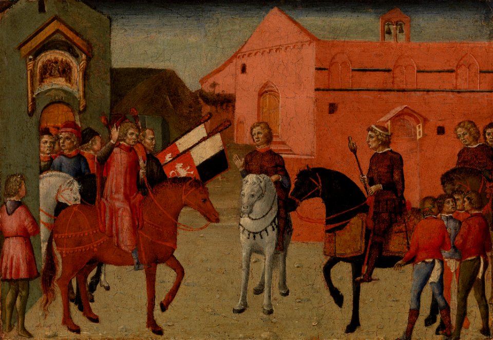 Giovanni di Pietro - Sienese Government Officials Receiving an Embassy - BF868 - Barnes Foundation