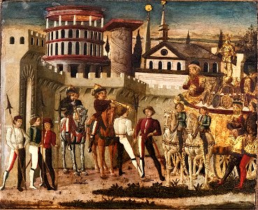Giovanni di Ser Giovanni Guidi, lo Scheggia - Scena di trionfo all'antica