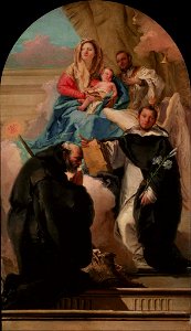 Giovanni Domenico Tiepolo - Madonna and Child with Three Saints - Google Art Project