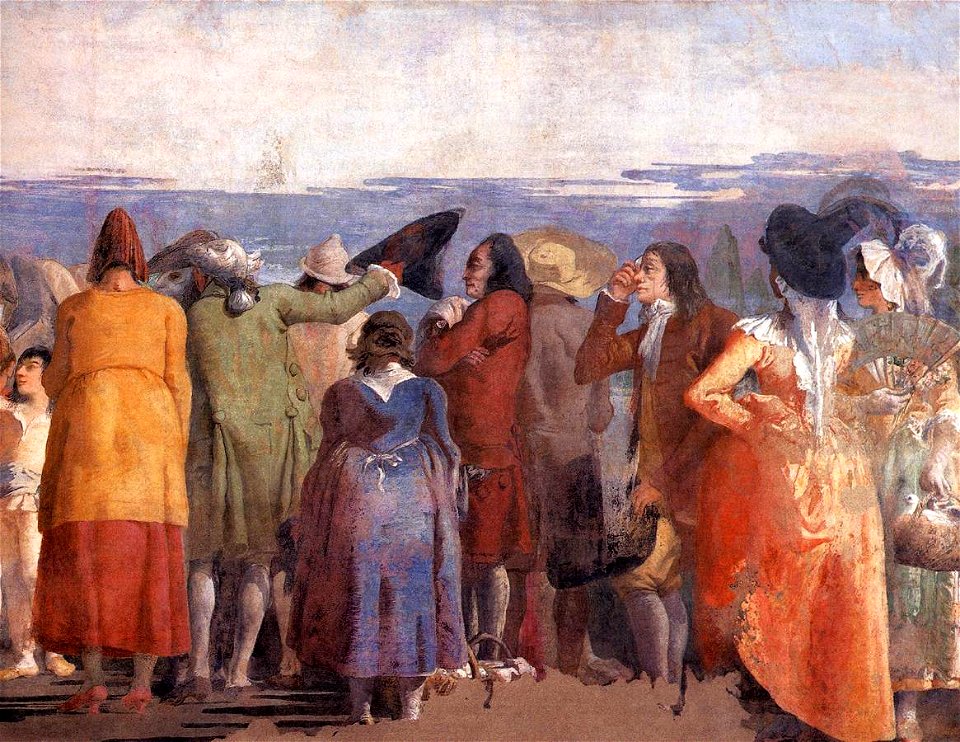 Giovanni Domenico Tiepolo - Mondo Novo (detail) - WGA22396