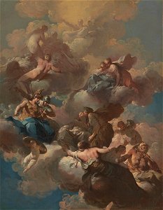 Giovanni Domenico Ferretti - Sketch for a Ceiling Fresco - 2008.425 - Art Institute of Chicago