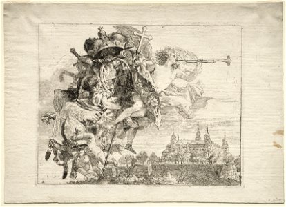 Giovanni Domenico Tiepolo (Italian, 1727-1804) - Flight into Egypt - 1925.1232 - Cleveland Museum of Art
