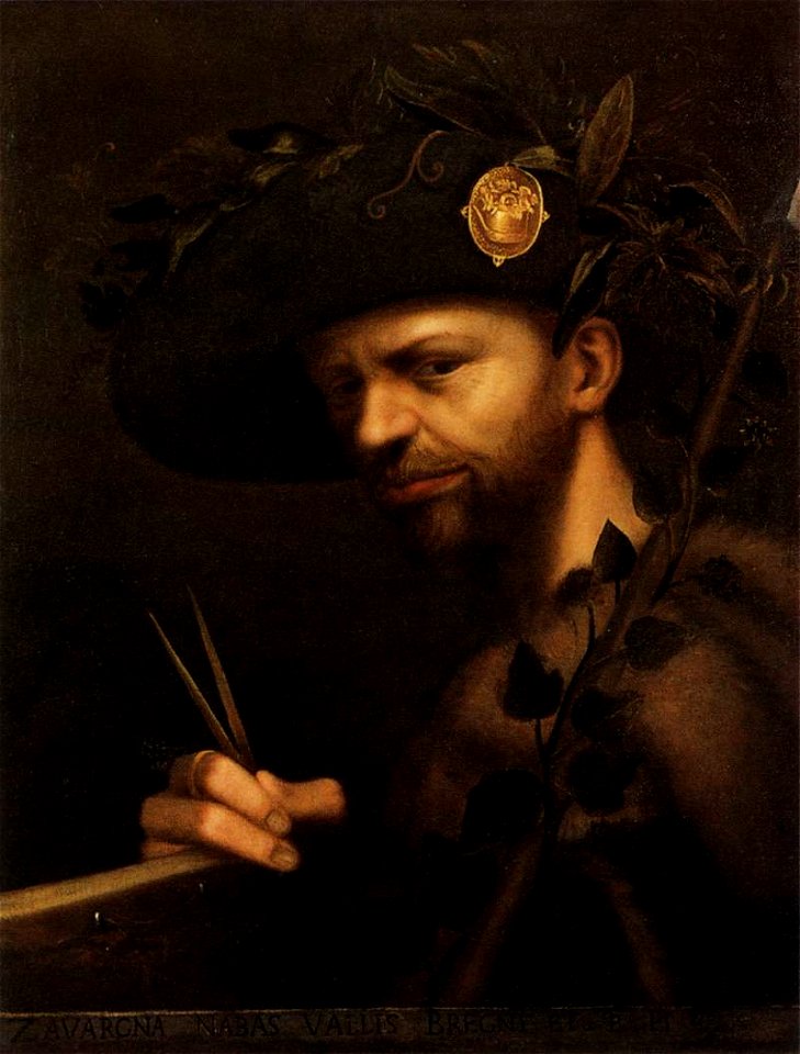 Giovanni Paolo Lomazzo - Self-Portrait as Abbot of the Accademia della Val di Blenio - WGA13353