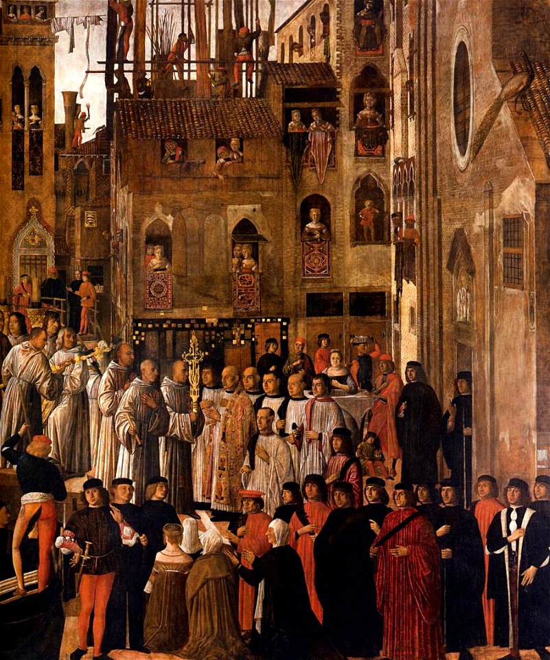 Giovanni mansueti, Miracle of the Relic of the Holy Cross in Campo San Lio 04