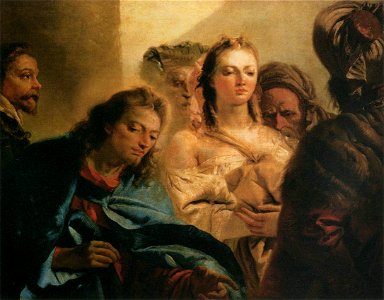 Giovanni Domenico Tiepolo - Christ and the Adulteress - WGA22373