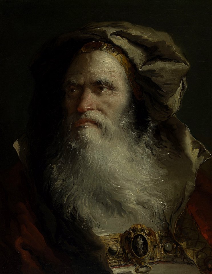 Giovanni Domenico Tiepolo - Head of a Philosopher - 1945.175 - Art Institute of Chicago