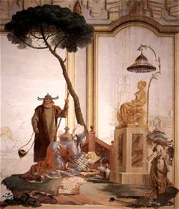 Giovanni Domenico Tiepolo - Offering of Fruits to Moon Goddess - WGA22386