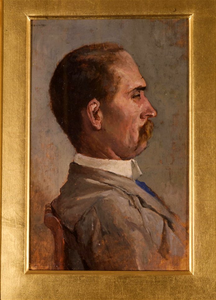 Giovanni Fattori - Portrait of Mr Mazzoli - (MeisterDrucke-164296)